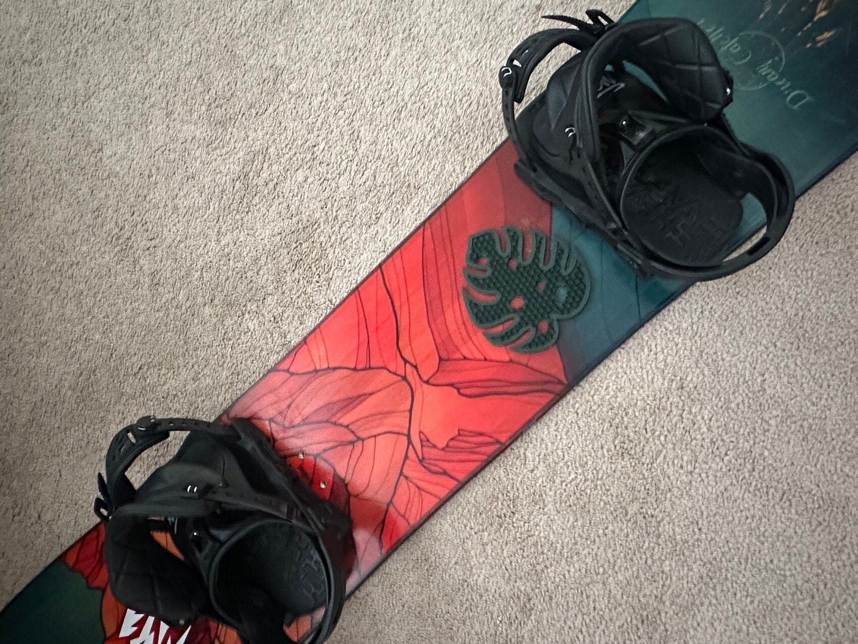 Monstera Leaf Snowboard Stomp Pad